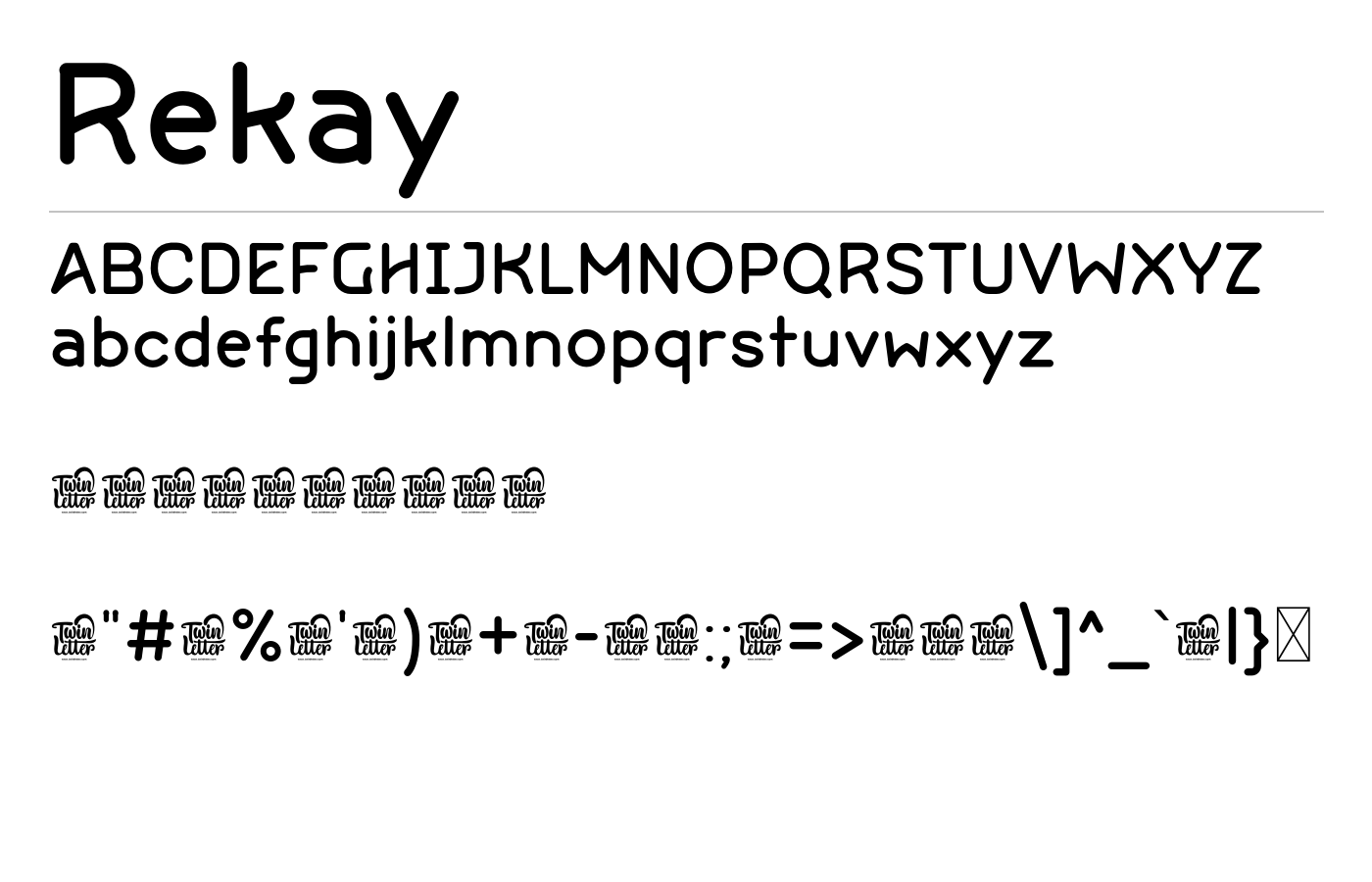 Rekay Font preview
