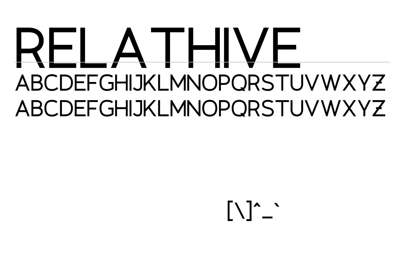 Relathive Font preview