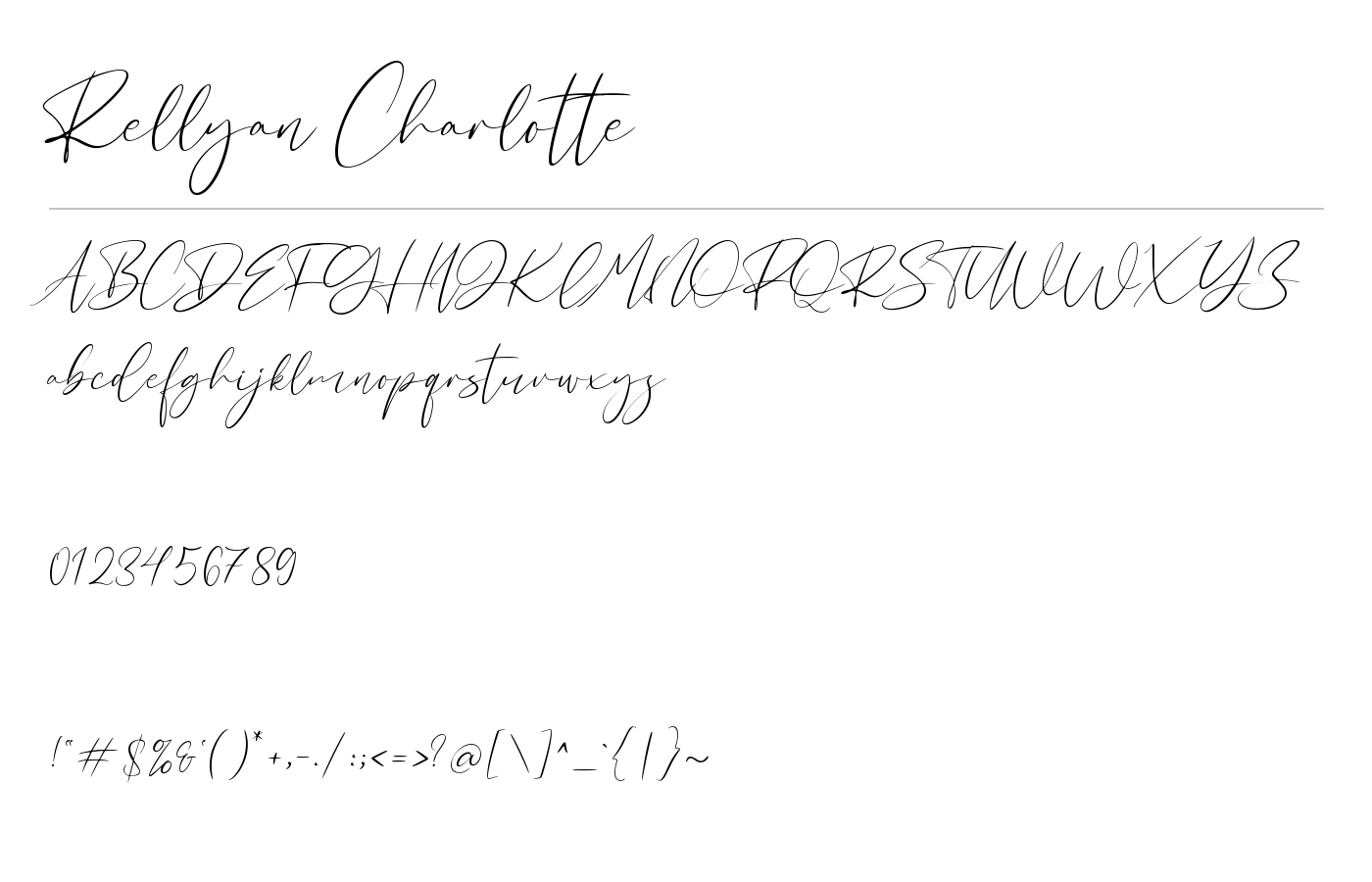 Rellyan Charlotte Font preview