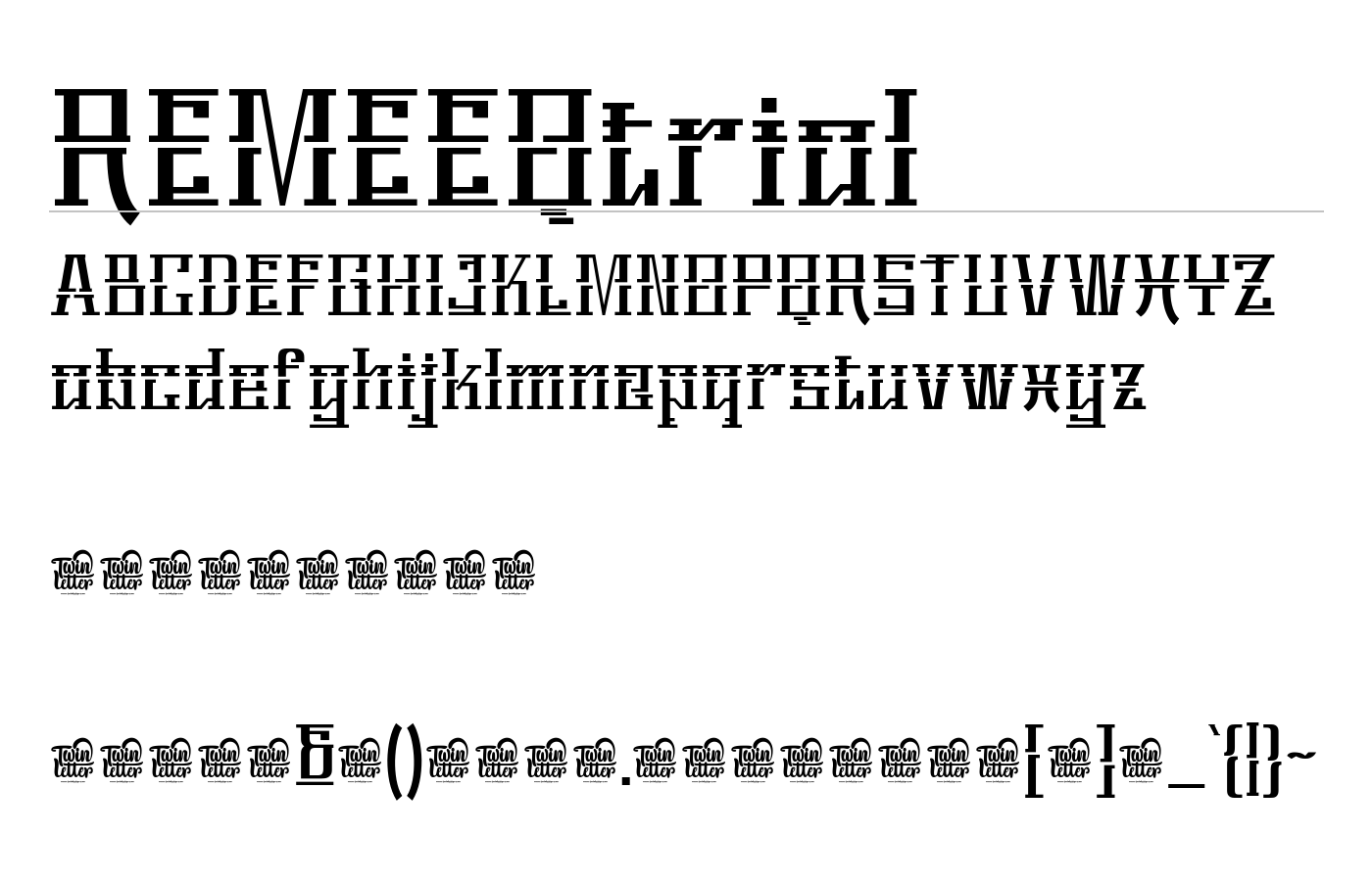 Remeeq Font preview