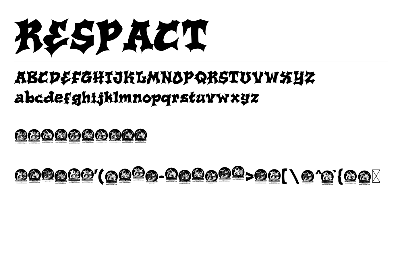 Respact Font preview