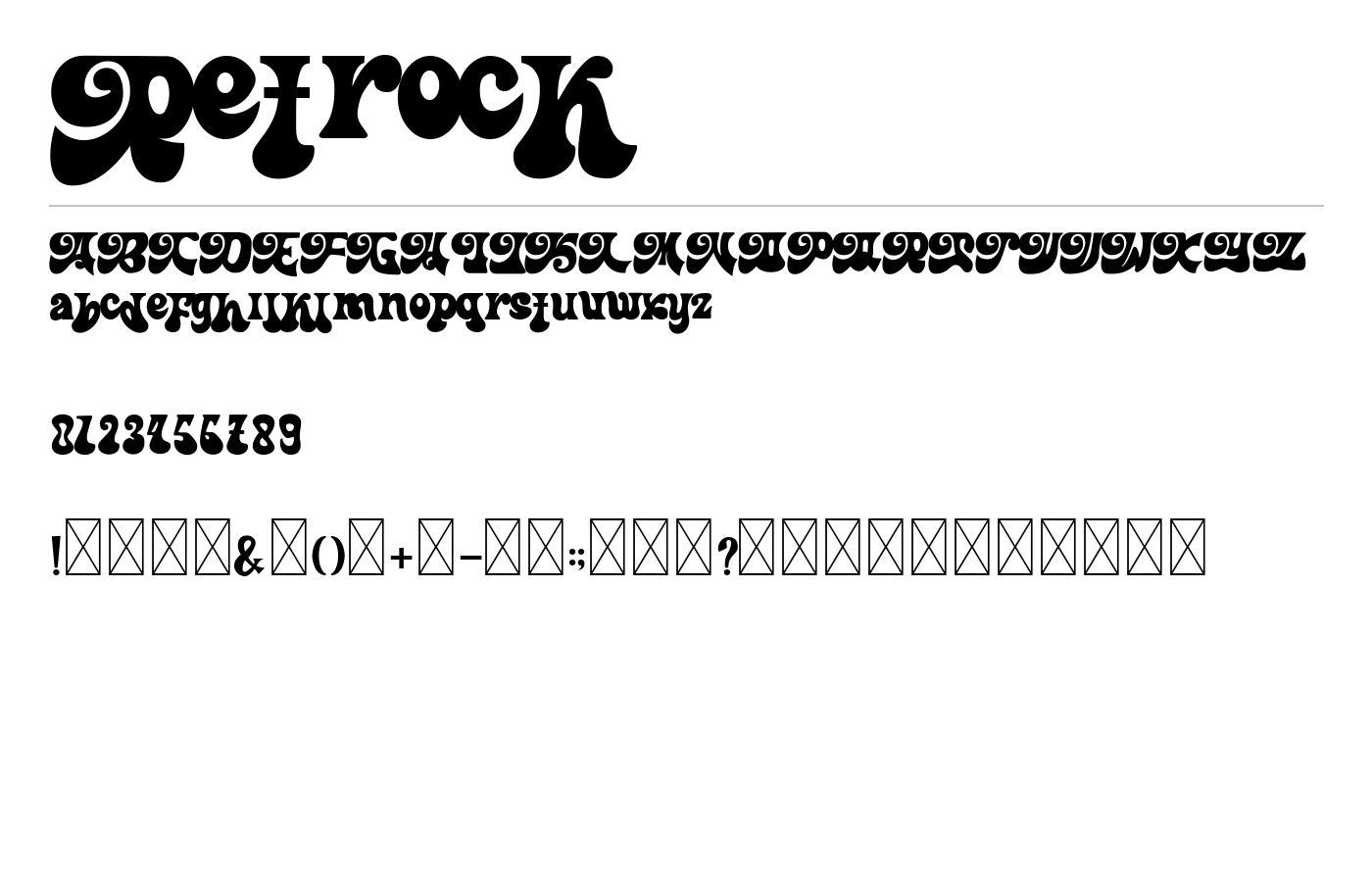 Retrock Font preview
