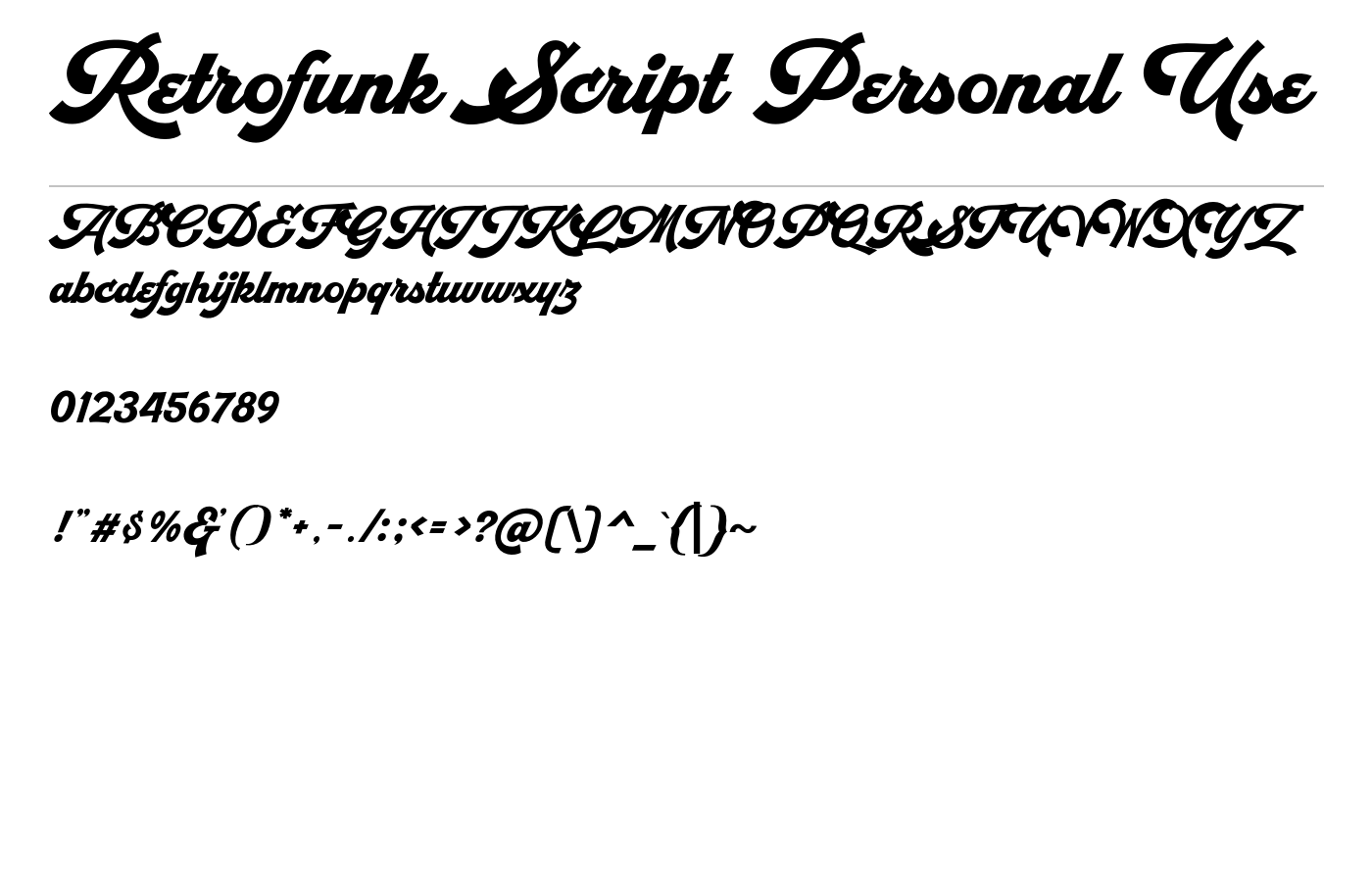 Retrofunk Script Demo preview