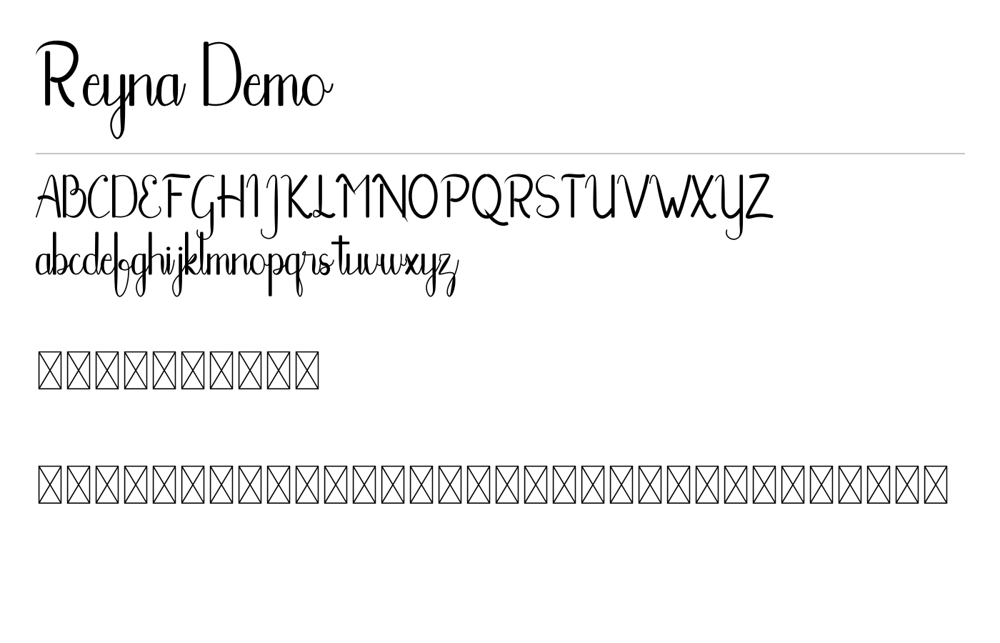Reyna Font preview