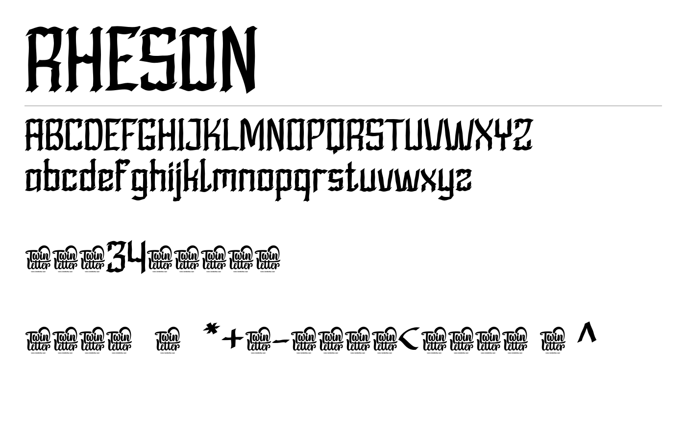 Rheson Font preview