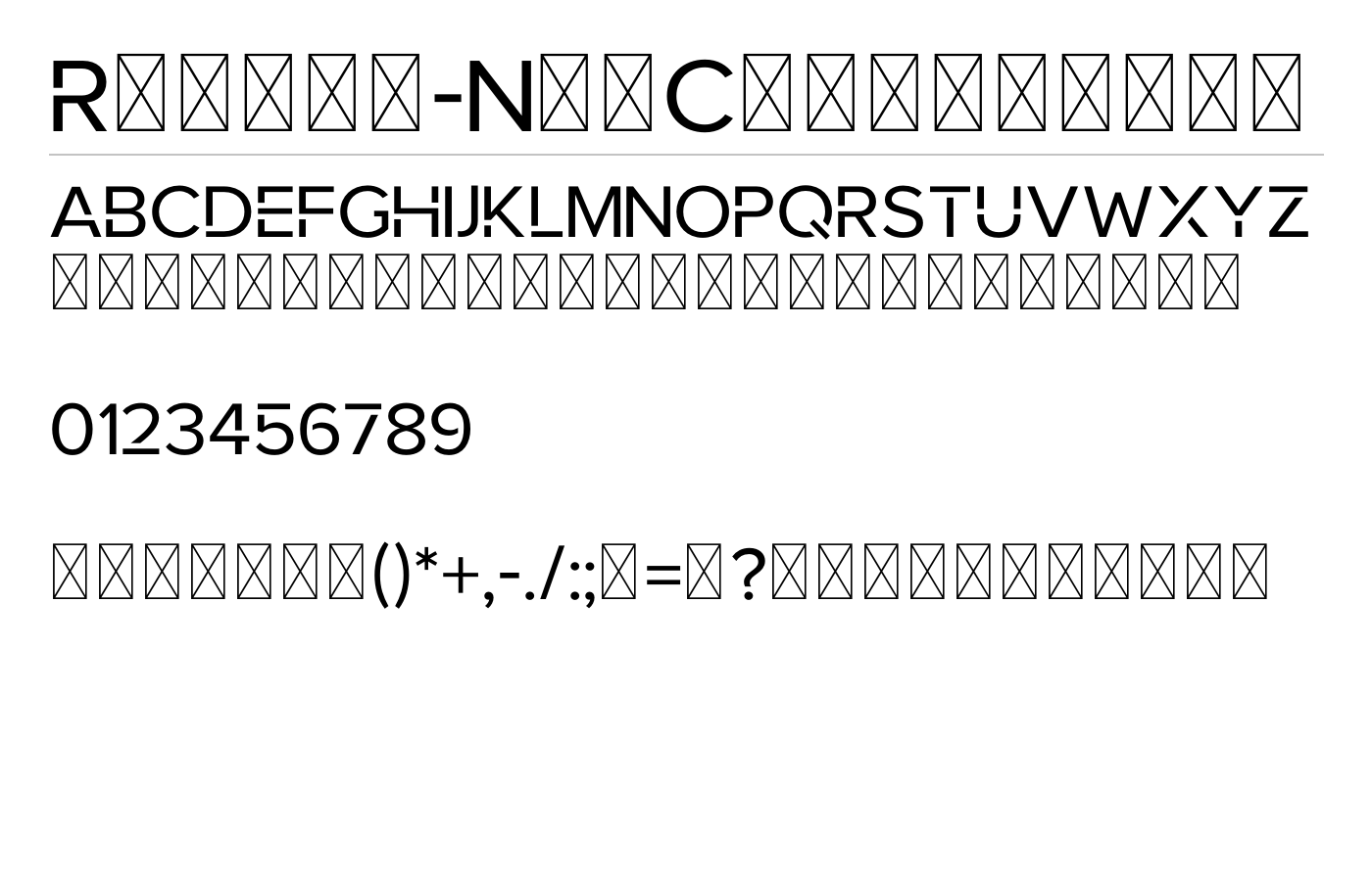 Robota Font preview