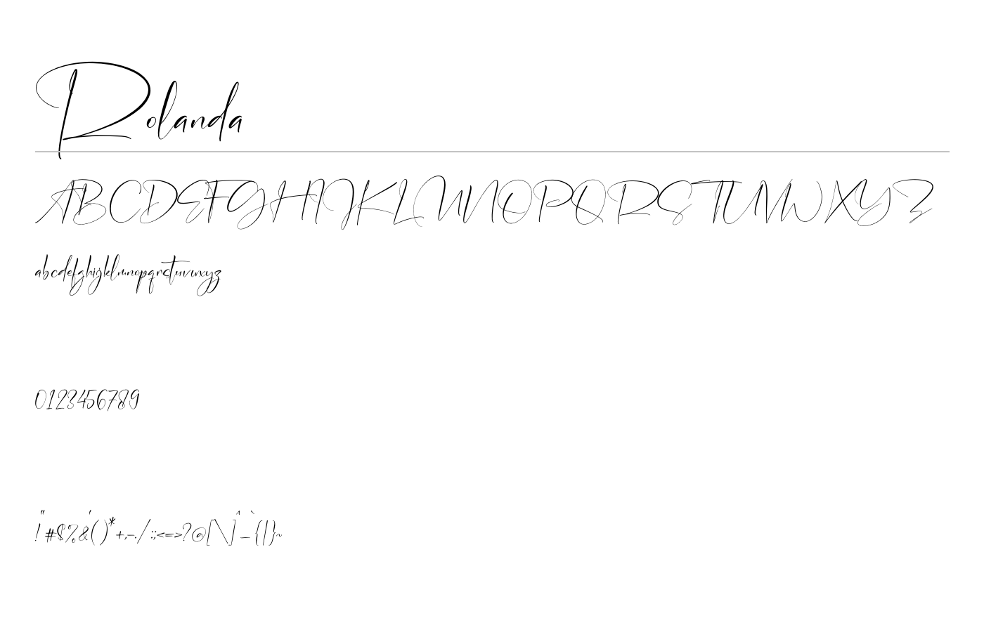 Rolanda Font preview