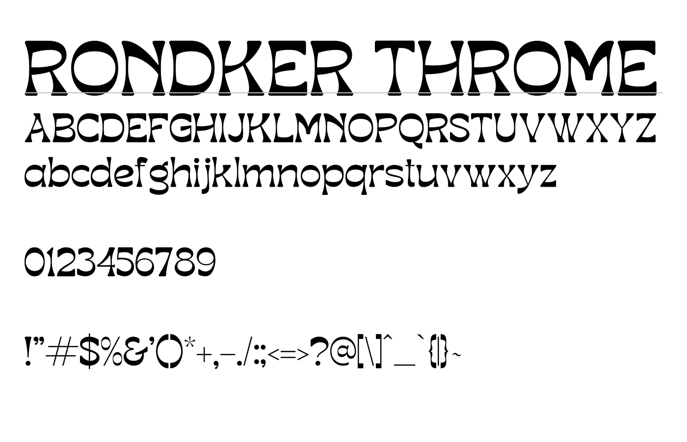 Rondker Throme Font preview
