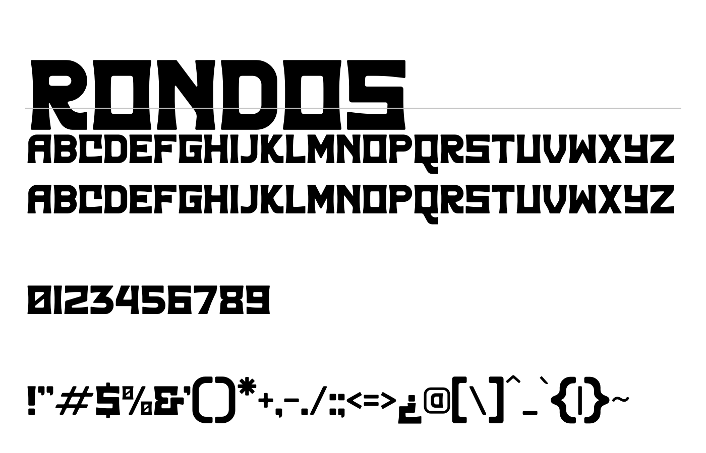 Rondos Font preview