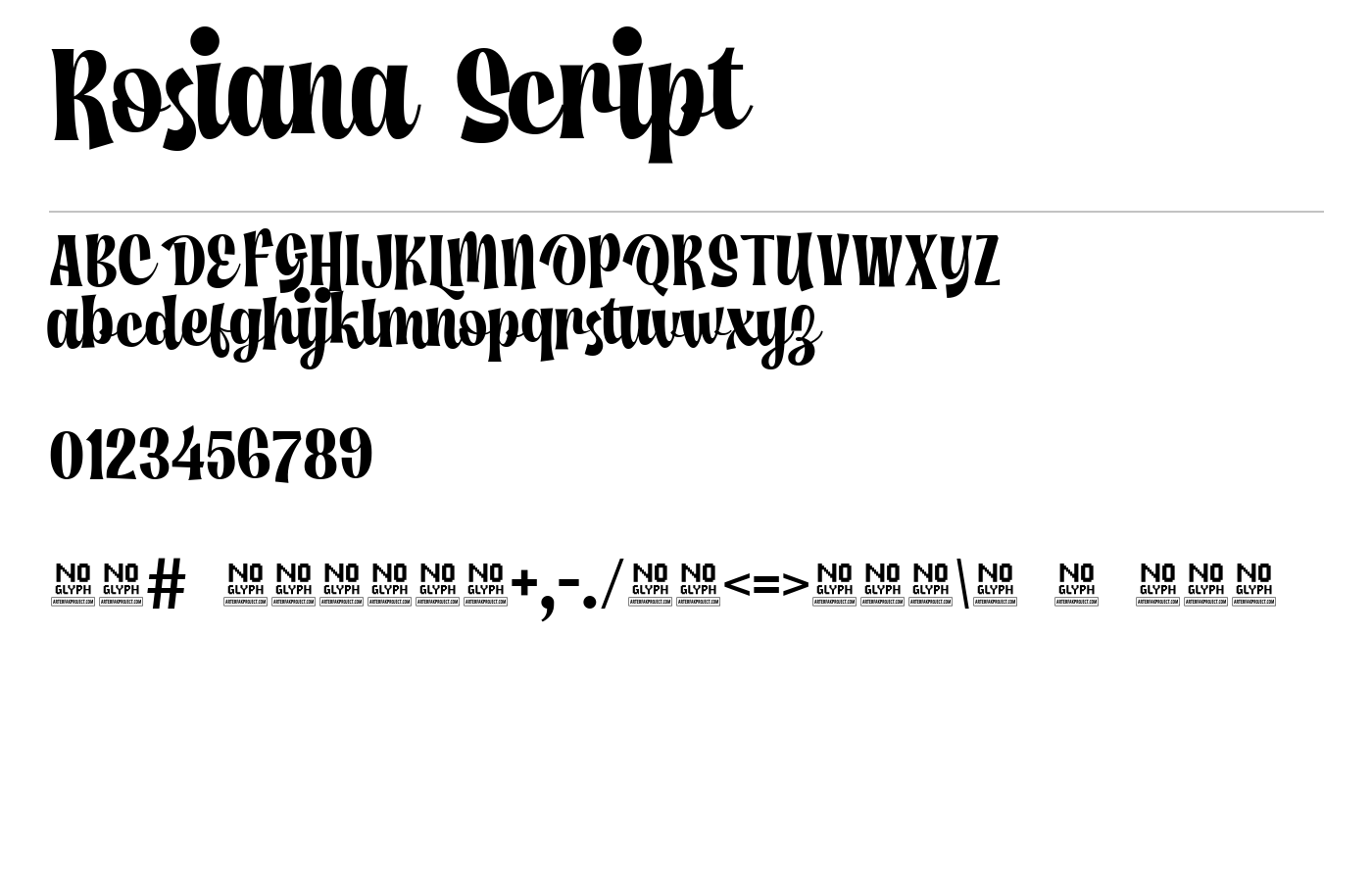 Rosiana Script Font preview