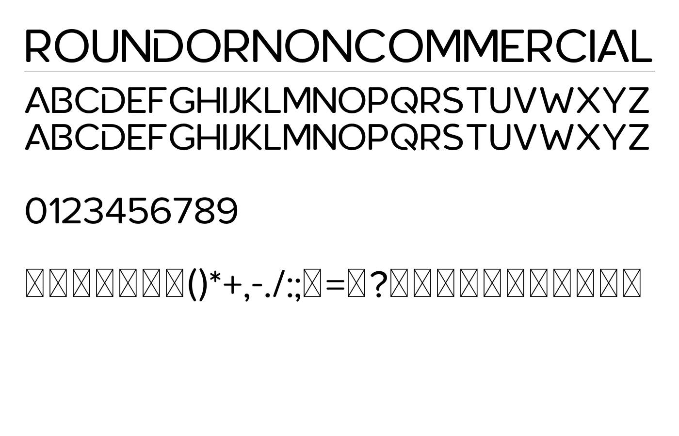 Roundor Font Family preview