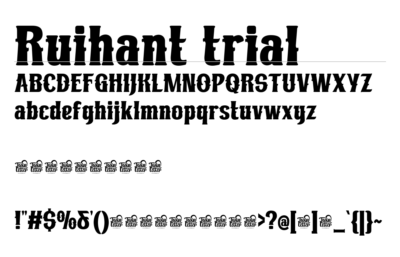 Ruihant Font preview