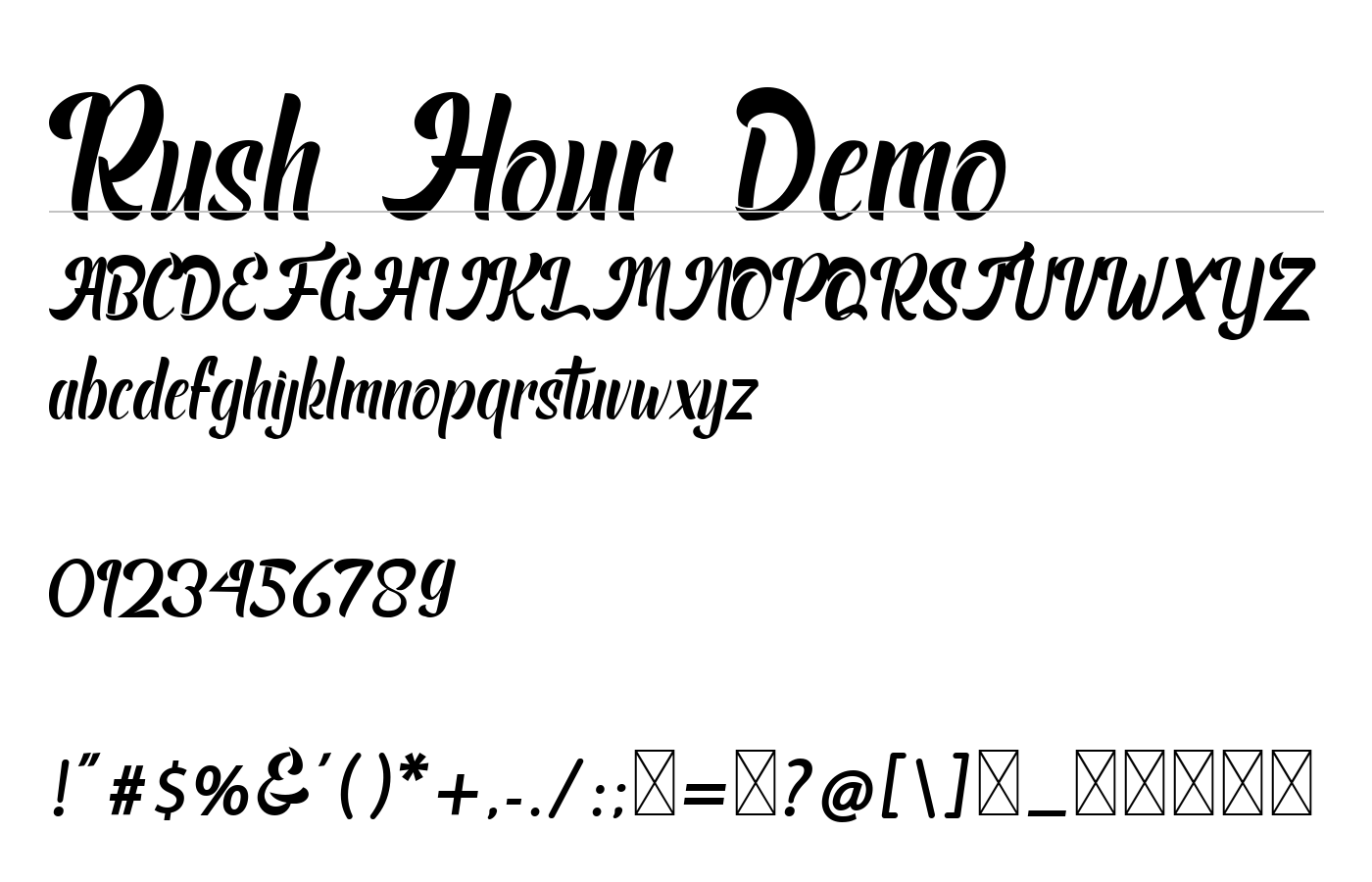 Rush Hour preview