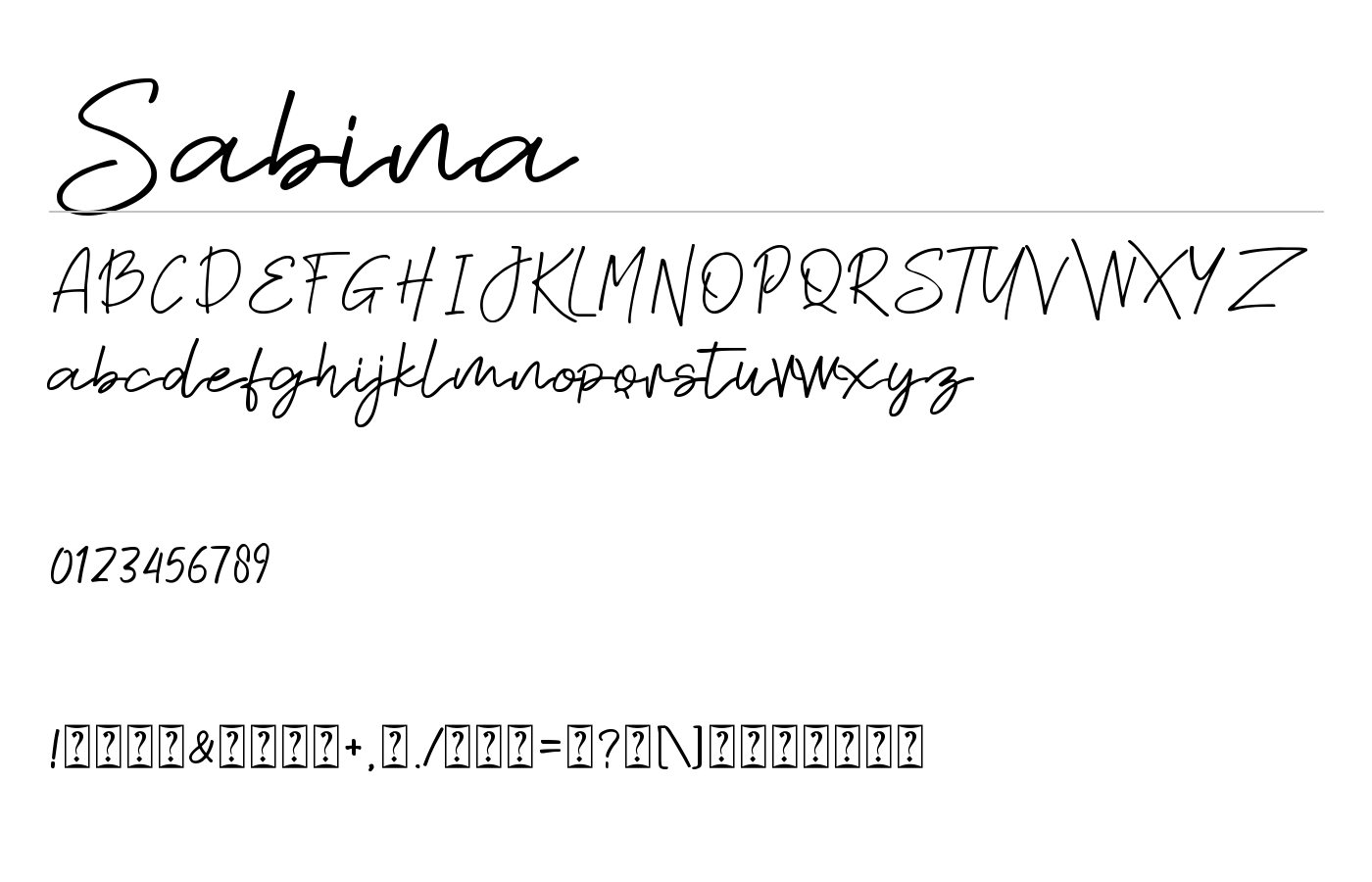 Sabina Font preview