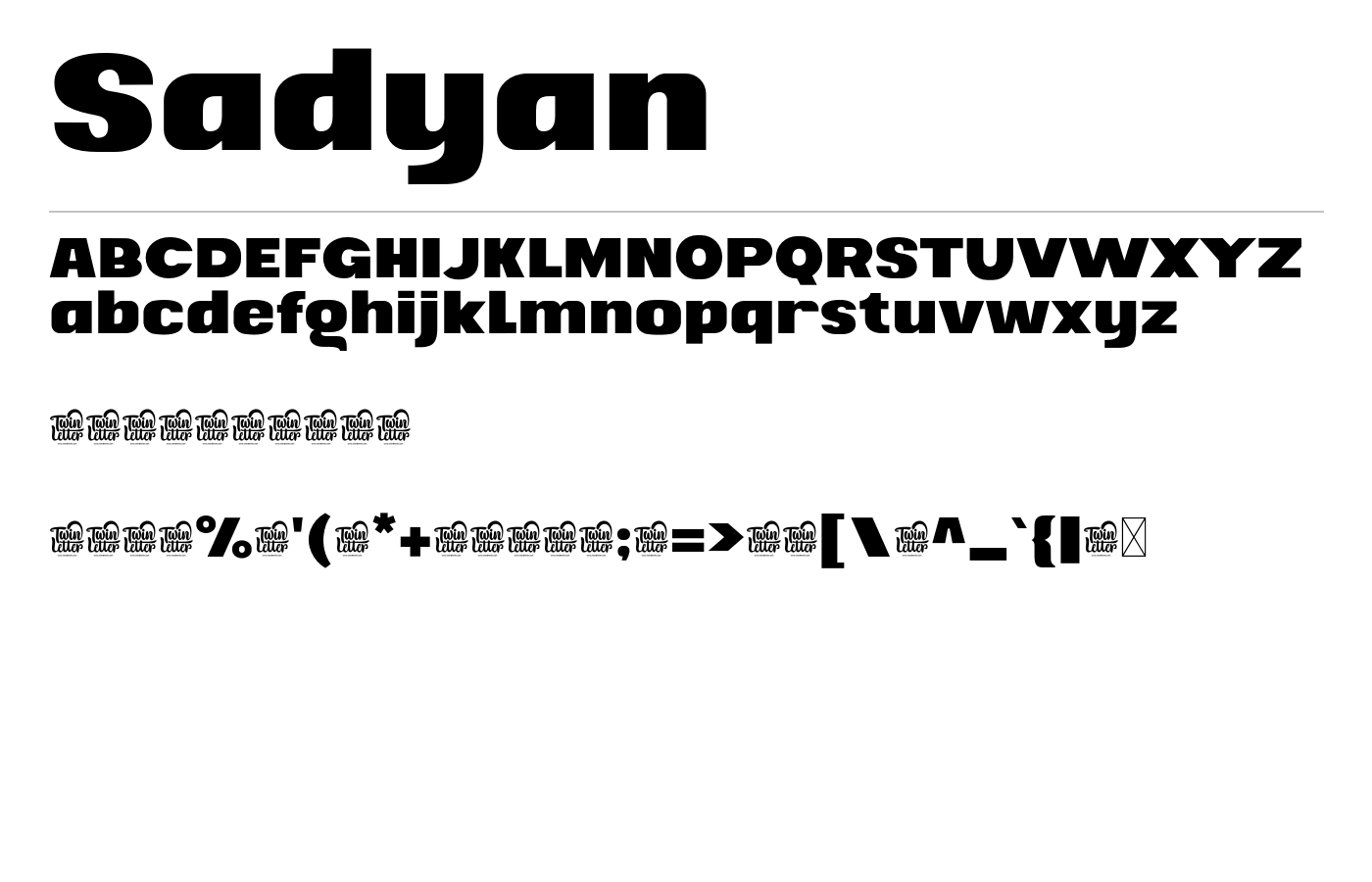 Sadyan Font preview