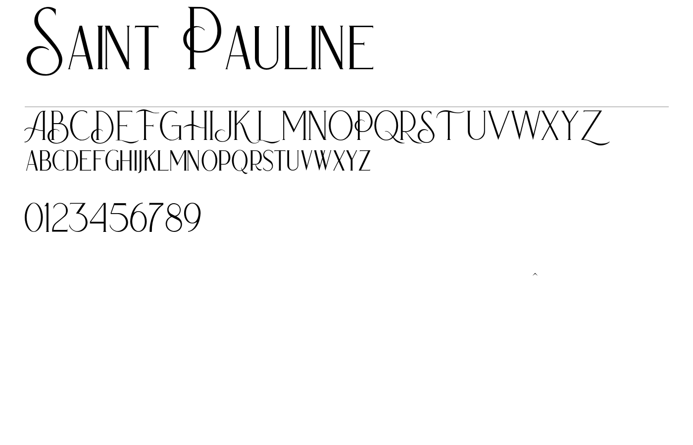 Saint Pauline Font preview