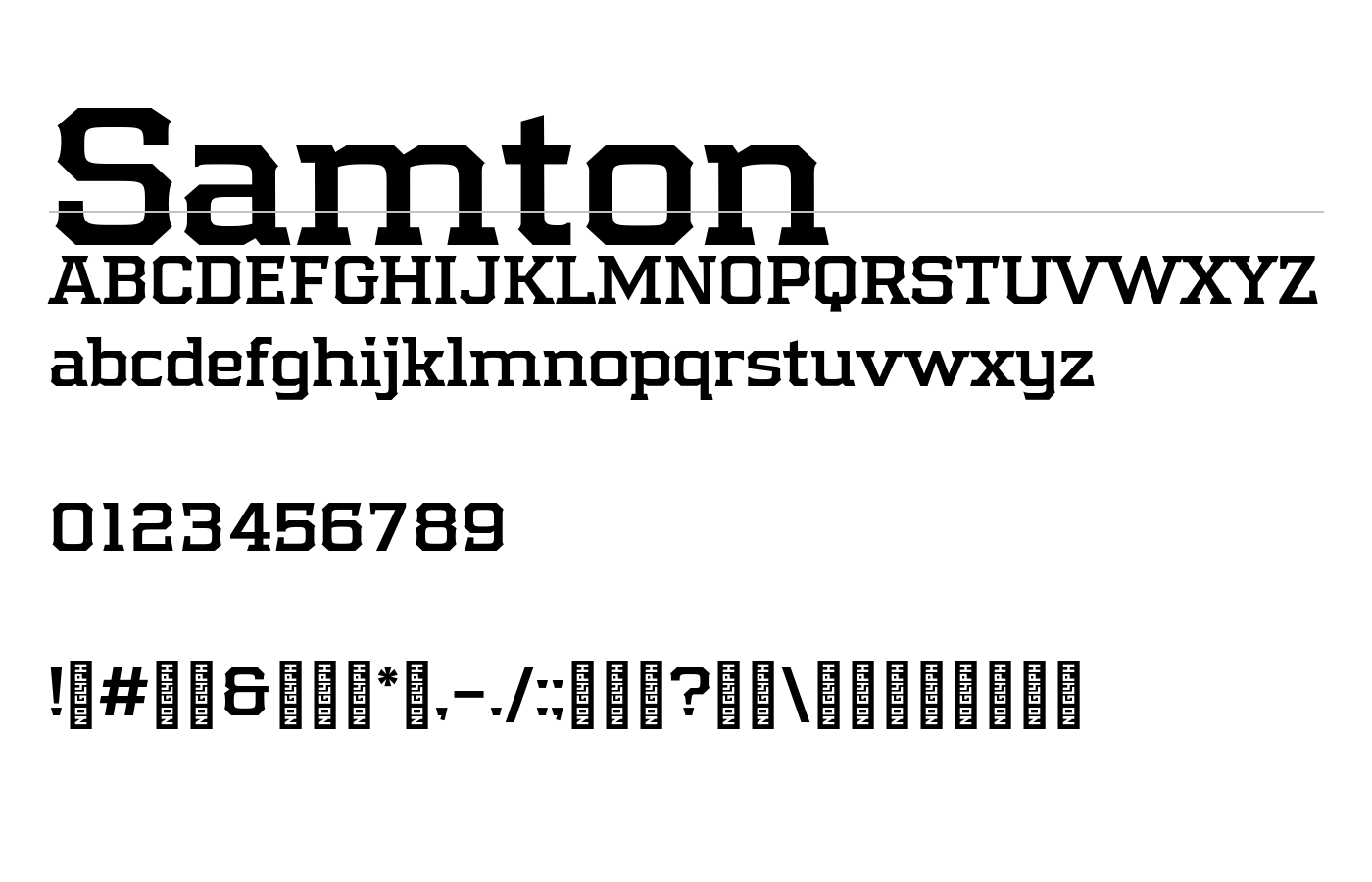 Samton Font Family preview