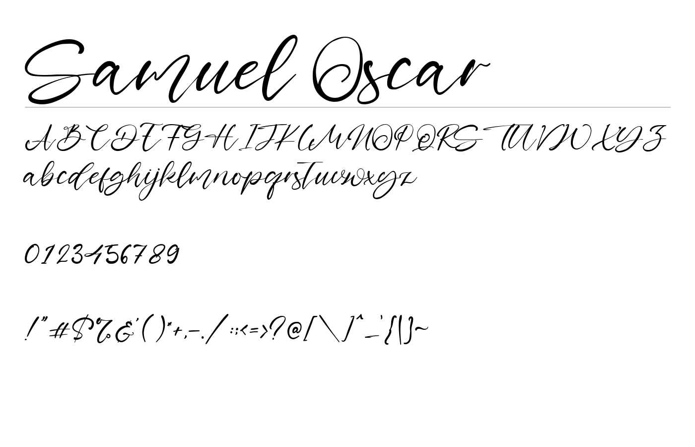 Samuel Oscar Font preview
