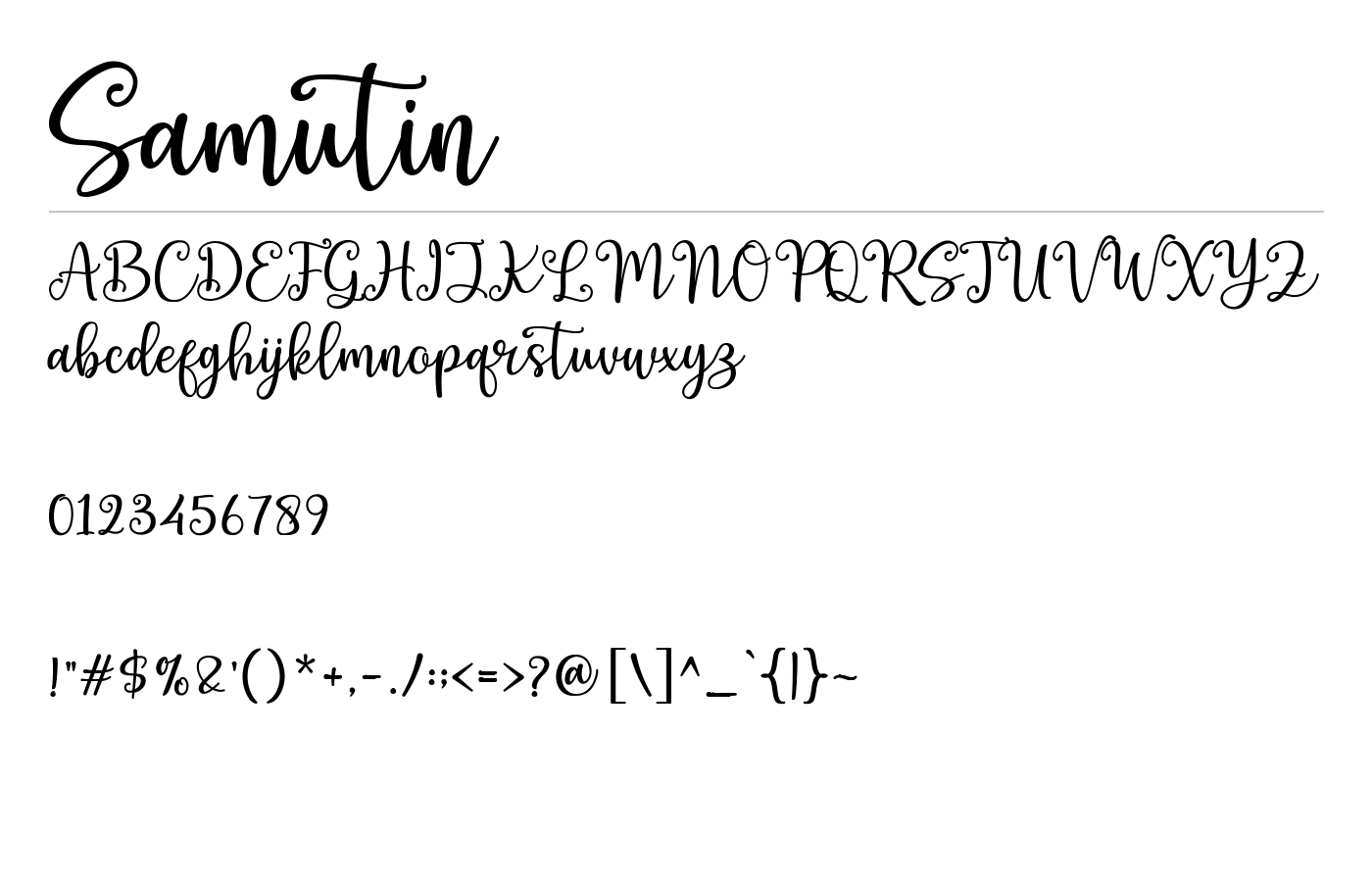 Samutin Font preview