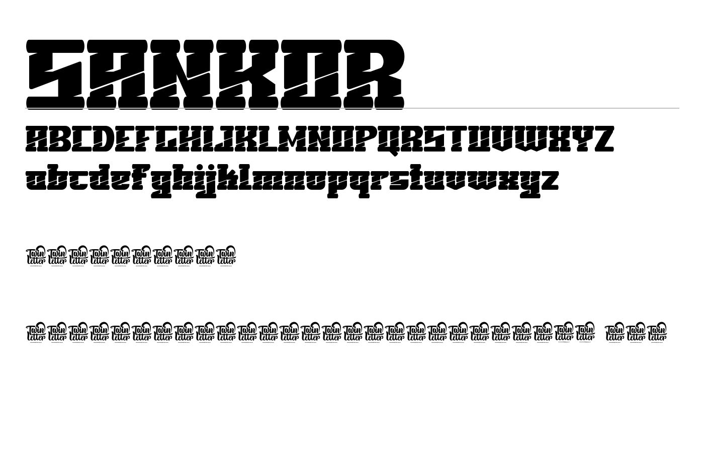 Sankor Font preview