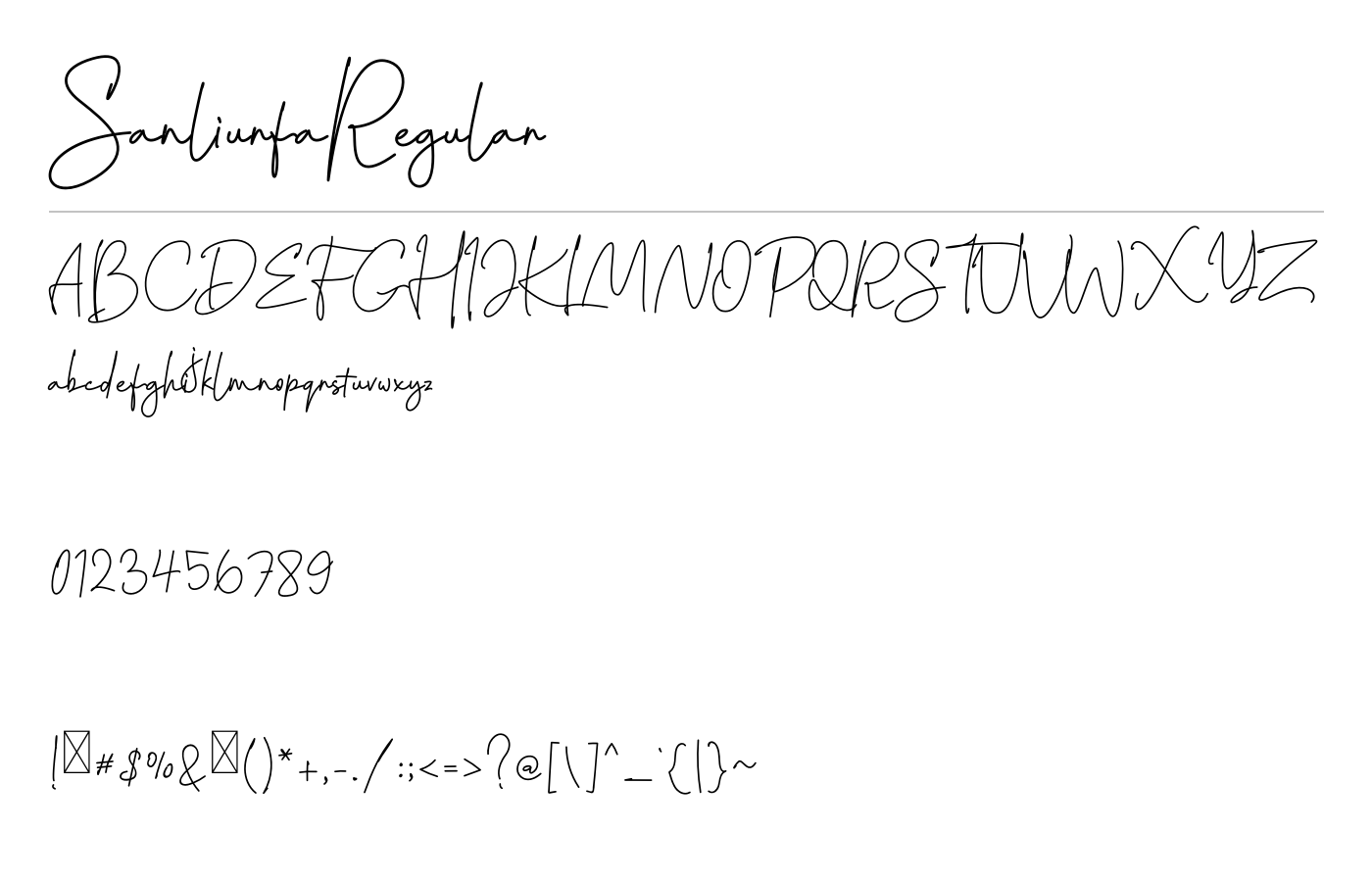 Sanliurfa Luxury Signature Font preview
