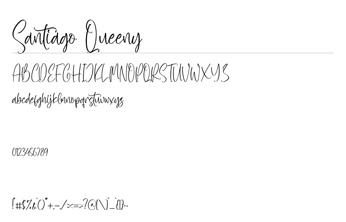 Santiago Queeny Font preview