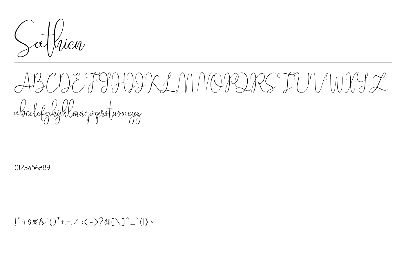 Sathien Font preview