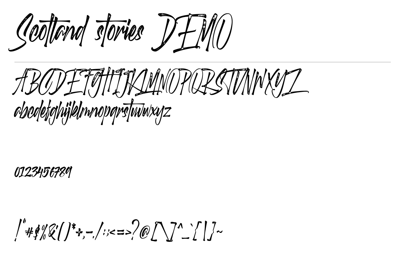 Scotland Stories Font preview
