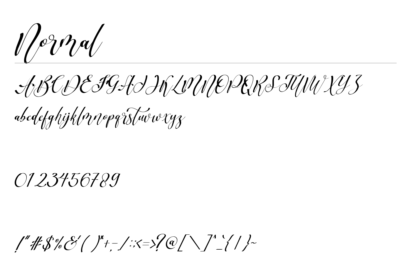 Scripthome Font preview