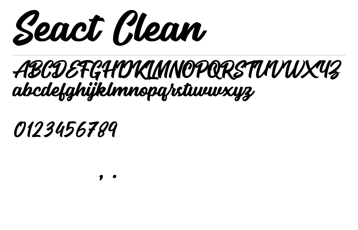 Seact Handlettering Script preview