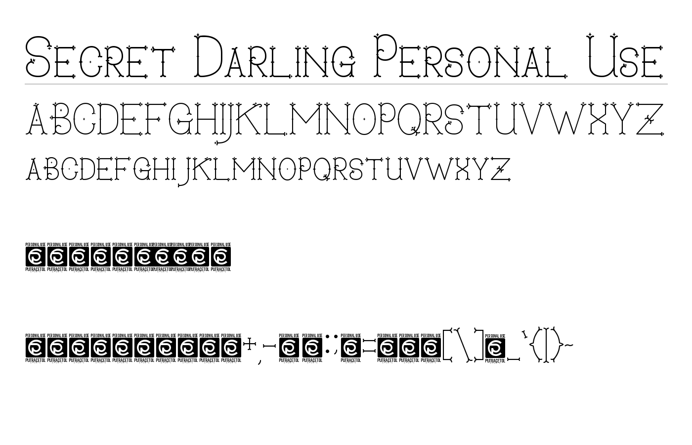 Secret Darling Font preview