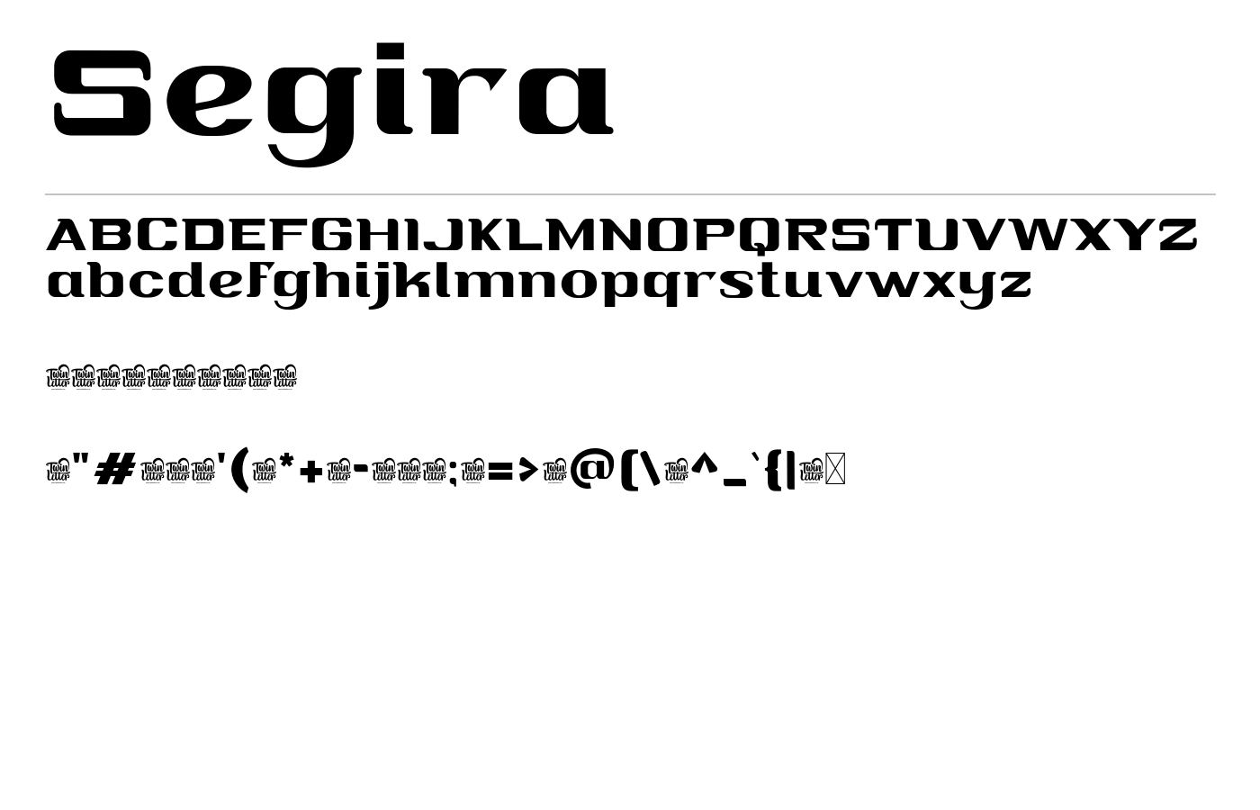 Segira Font preview