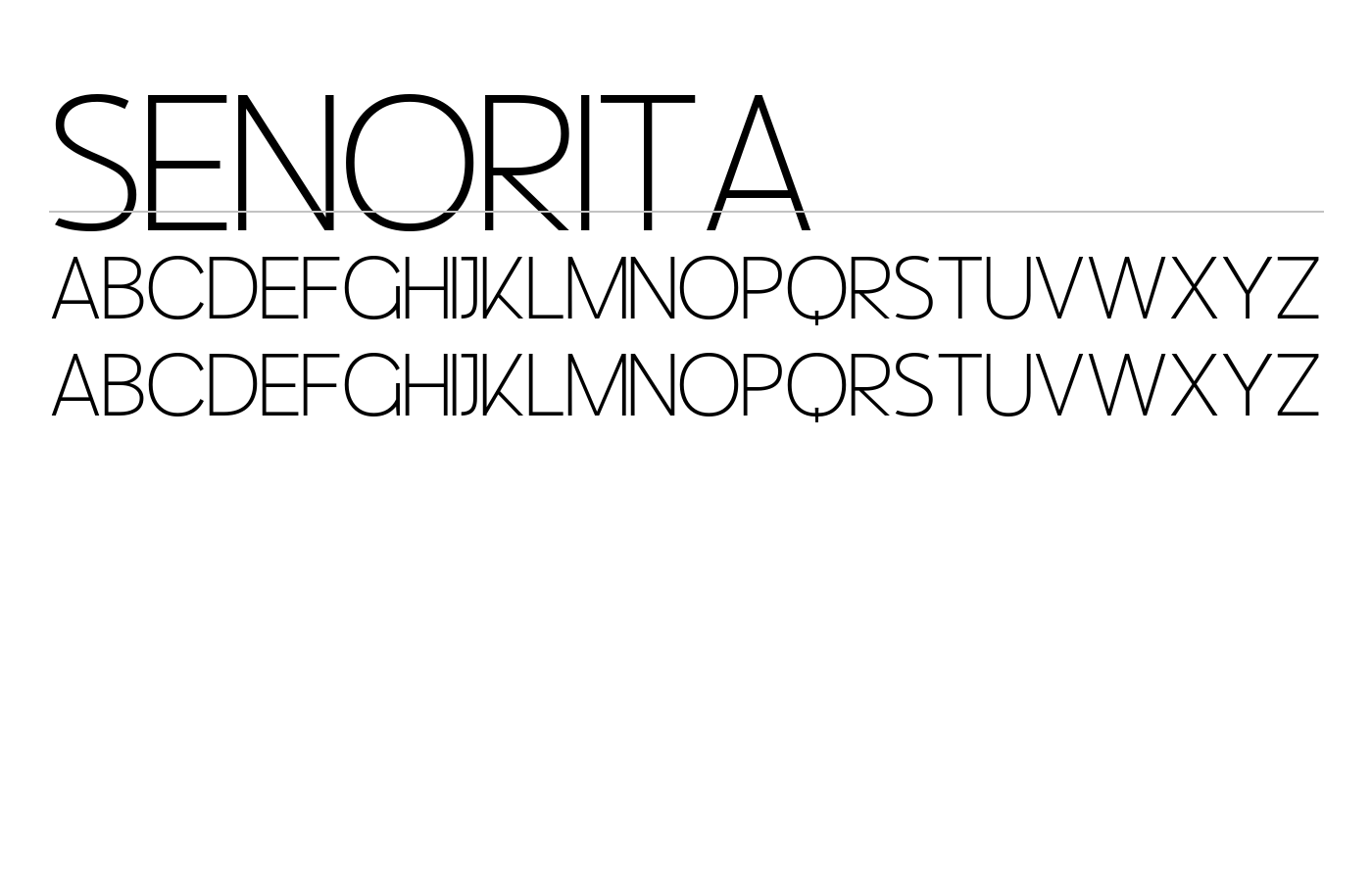 Senorita Font preview