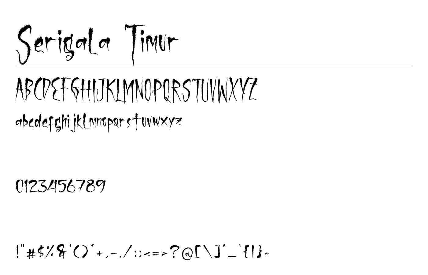 Serigala Timur Font Download for Free