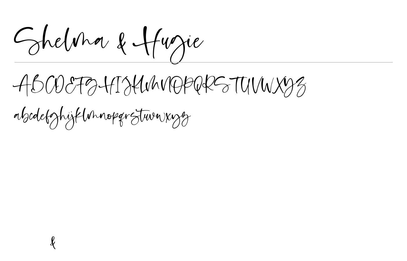 Shelma and Hugie Font Duo preview