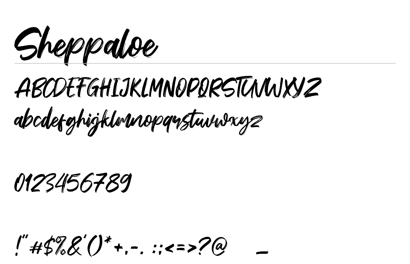 Sheppaloe Script Demo preview