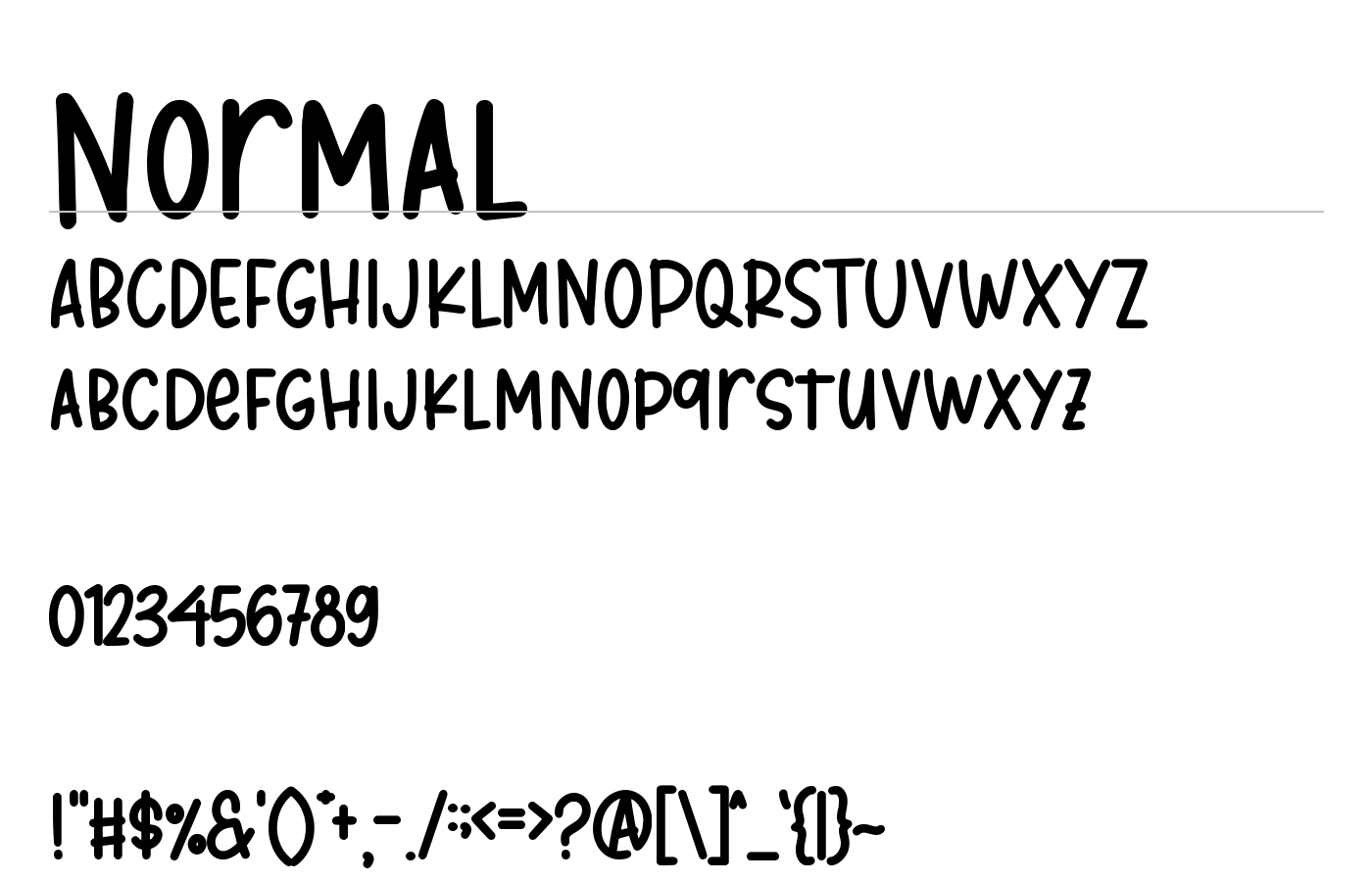 Shining Hooves Font preview