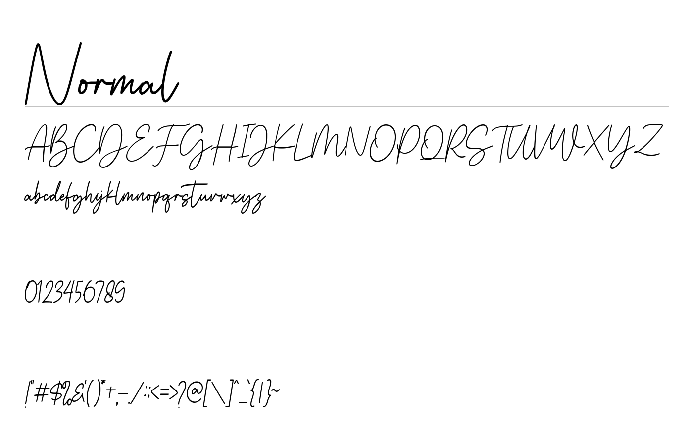 Signatture Greating Font preview