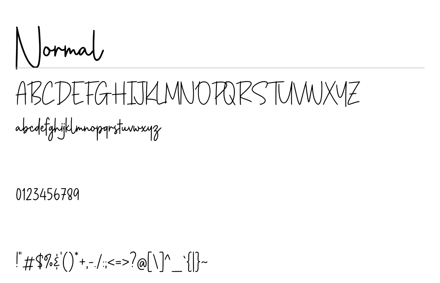 Silentclaire Font preview