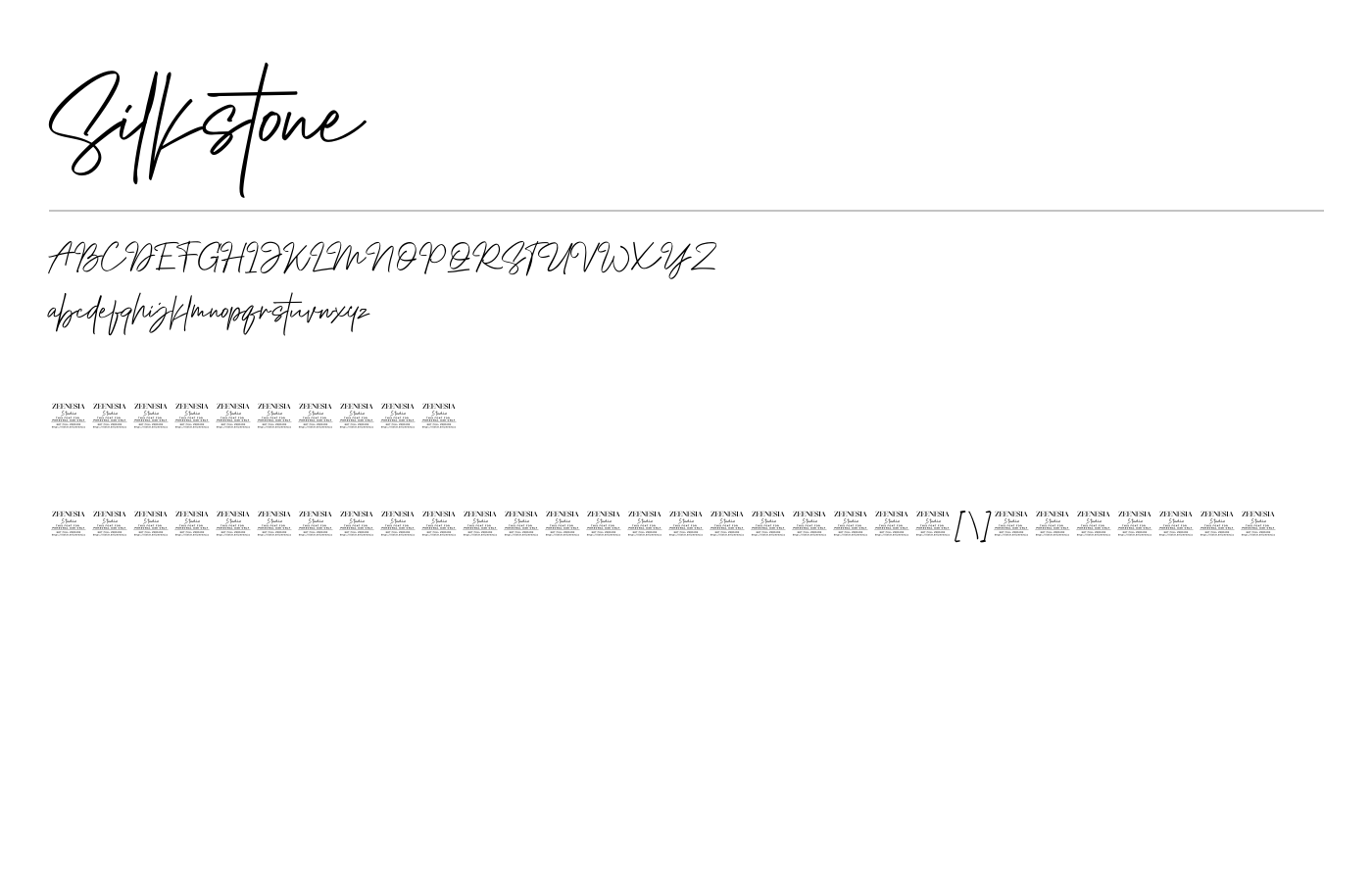 Silkstone Font preview