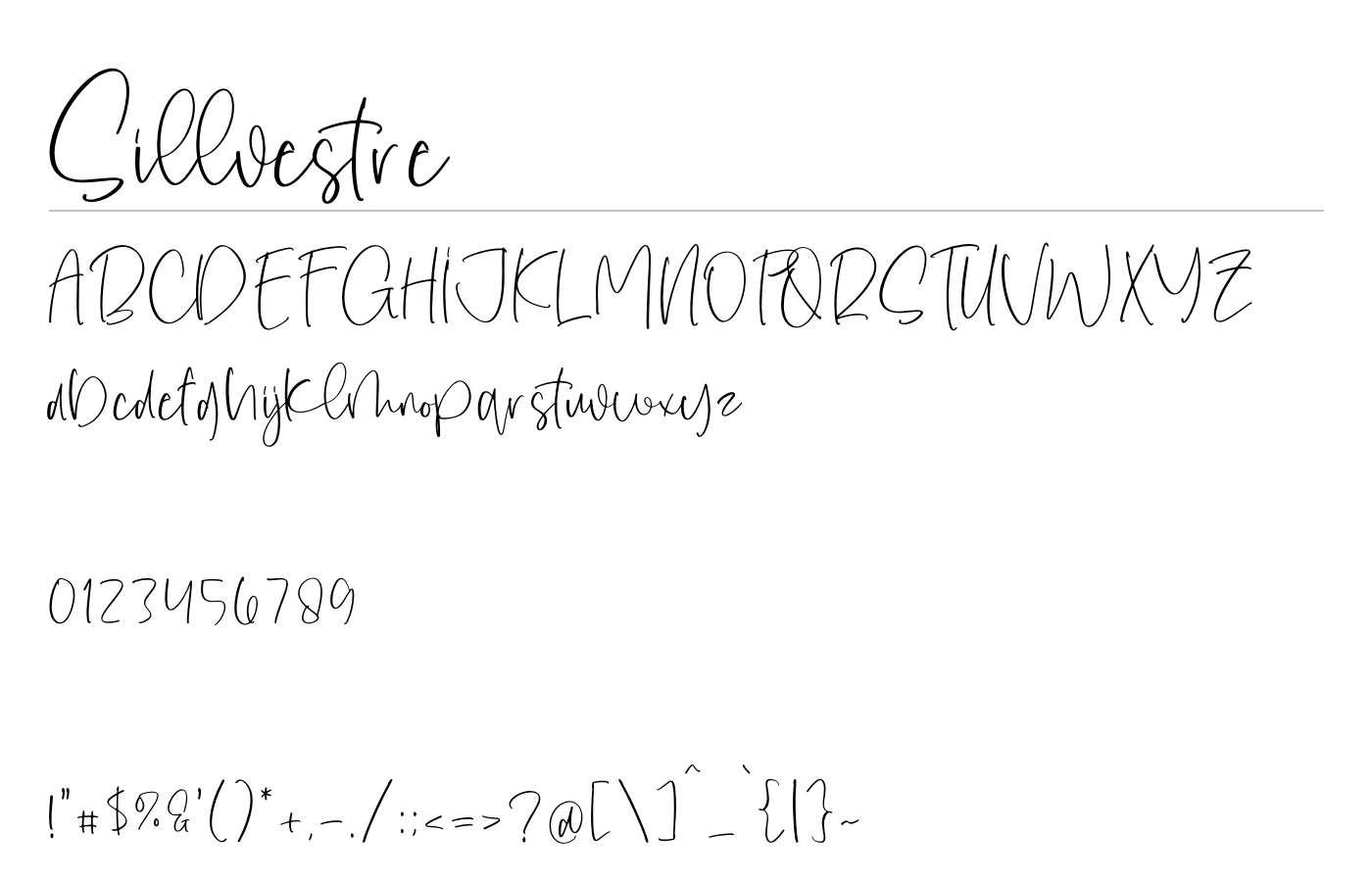 Sillvestre Font preview