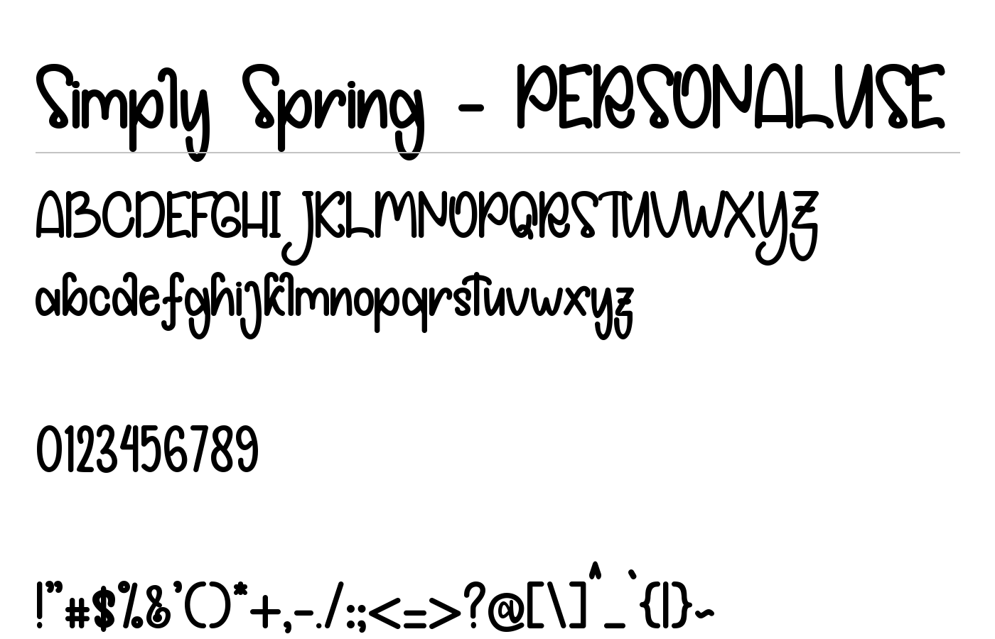 Fattia Spring Font preview