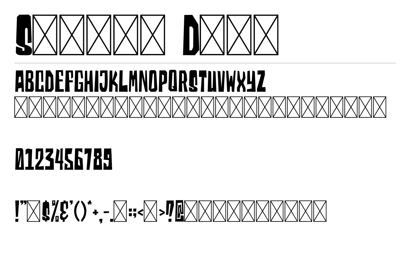 Sizela Typeface preview