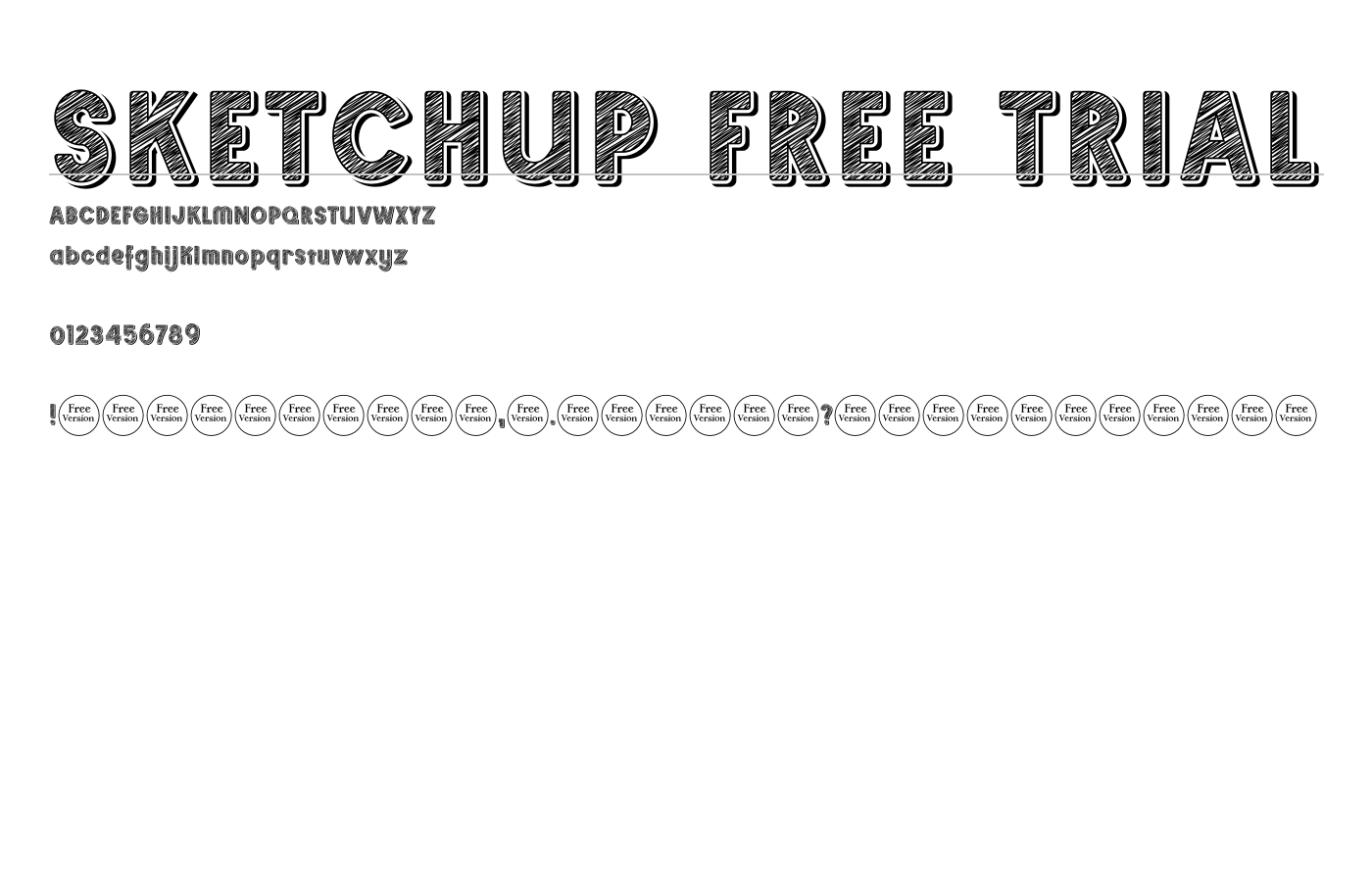 Sketchup Font preview