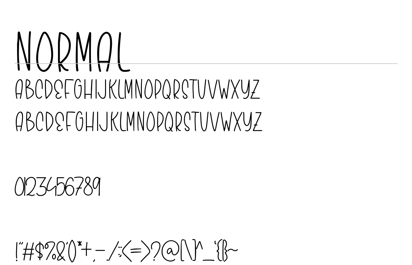 Skinny Rainbow Font preview