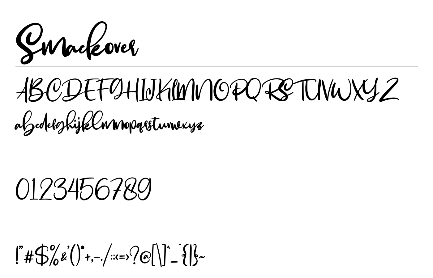 Smackover Handwritten Font Demo preview