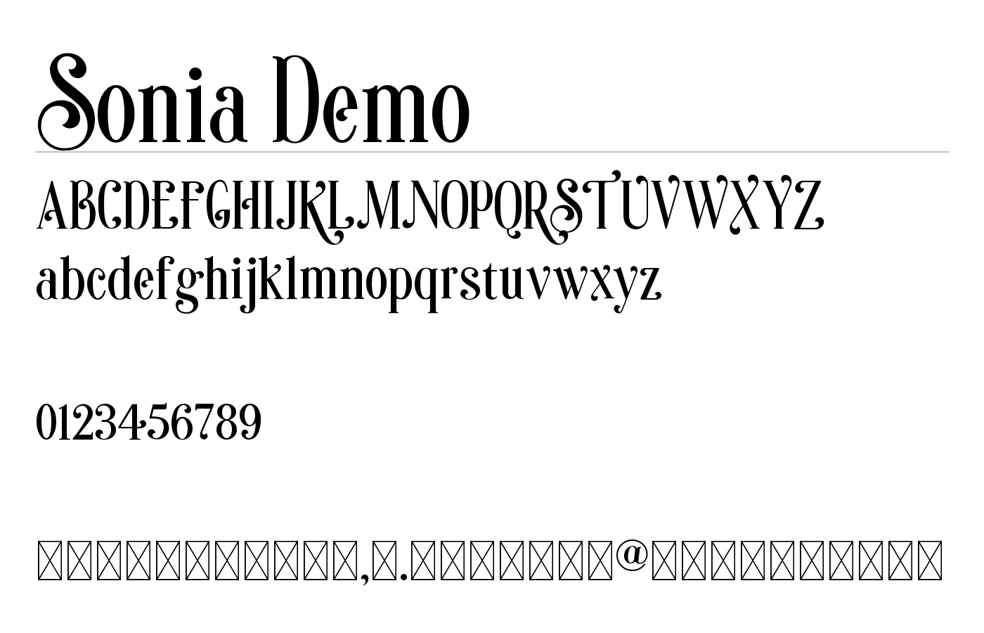 Sonia Font preview
