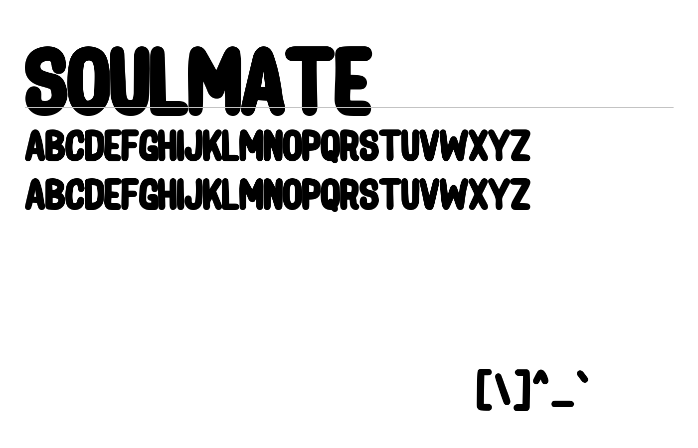 Soulmate Font preview