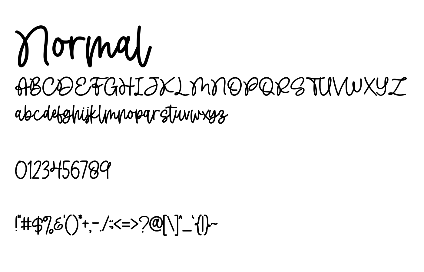 Splashline Font preview