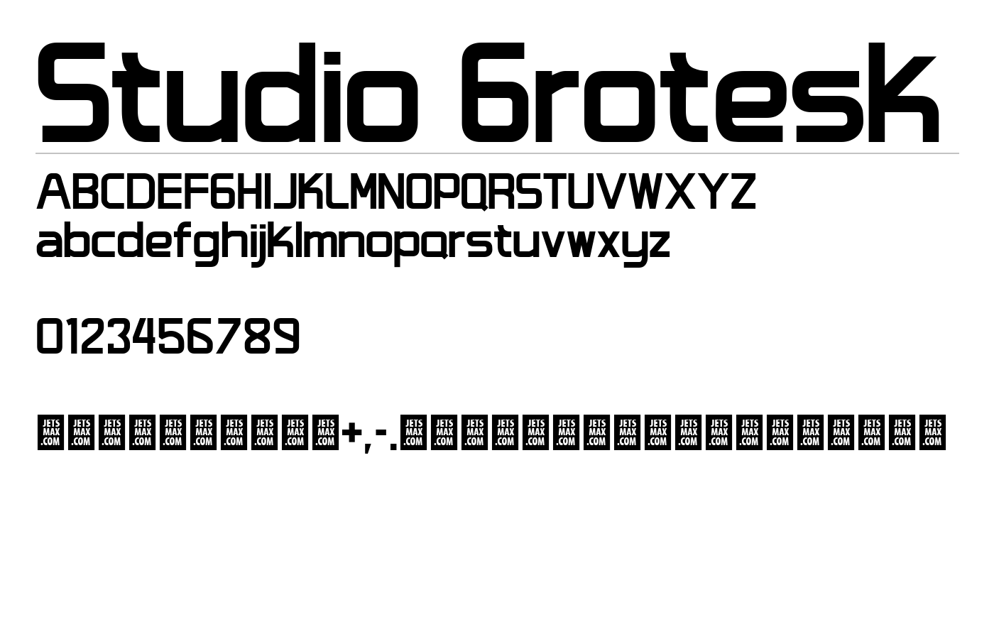 Studio Grotesk Font preview